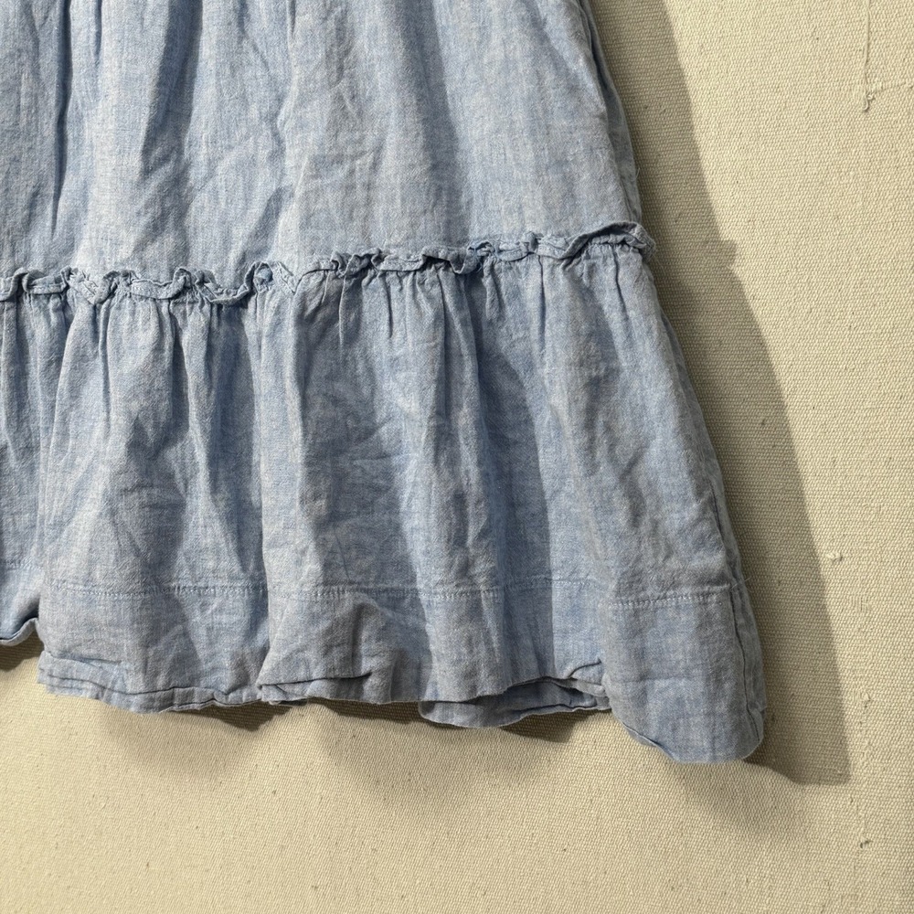 Tuckernuck Chambray Crawford Dress Large Linen Cotton Flowy Summer - Picture 4 of 12